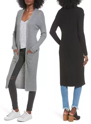 Rib Knit Midi Cardigan $29.40 (Reg $49)