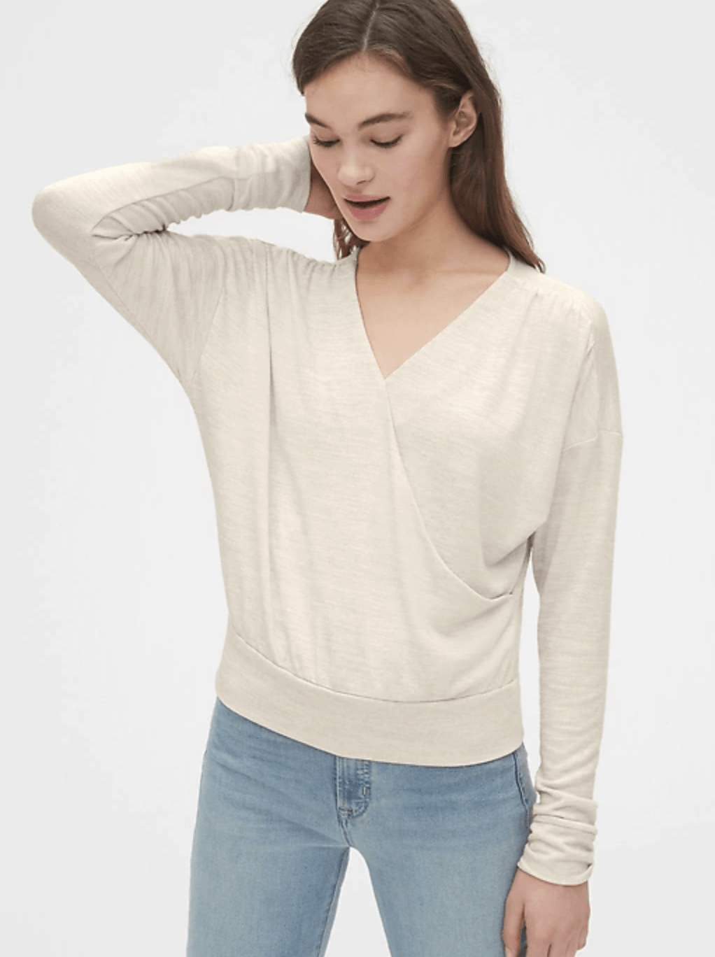 Softspun Wrap Front Top