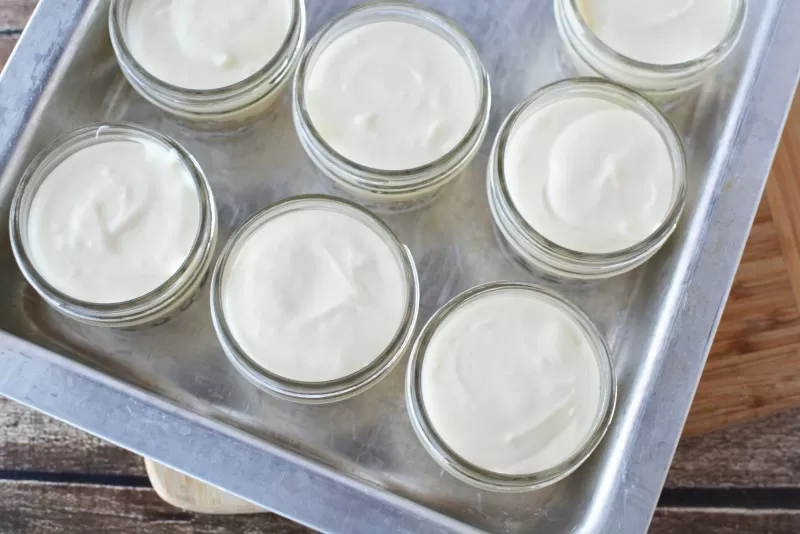 Water bath for Cheesecake in a Jar recipe