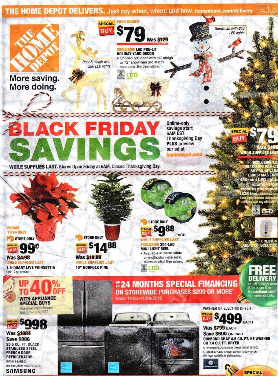 Home Depot Black Friday Deals for 2017! $.99 Poinsettias & more! - Thrifty NW Mom