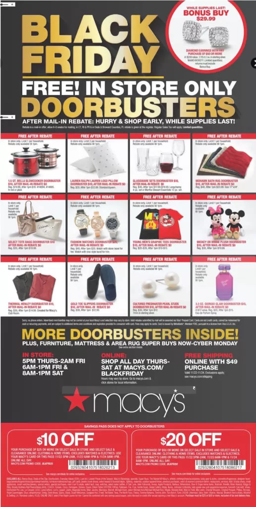 Macys Black Friday Ad for 2018