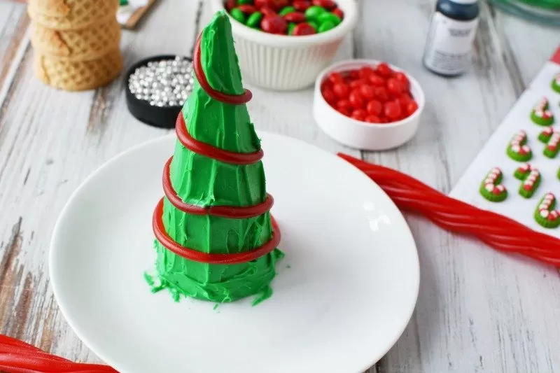 Christmas Tree Cones with Licorice