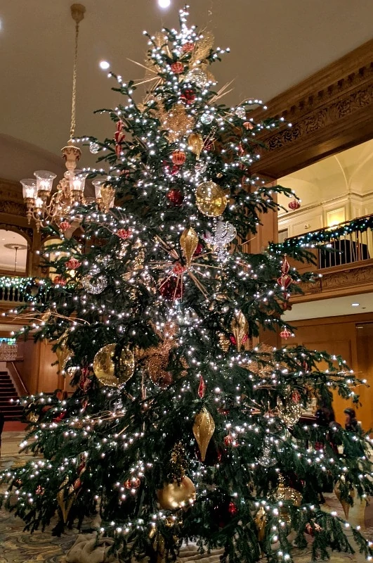 Christmas Tree at Fairmont Olympic in Seattle