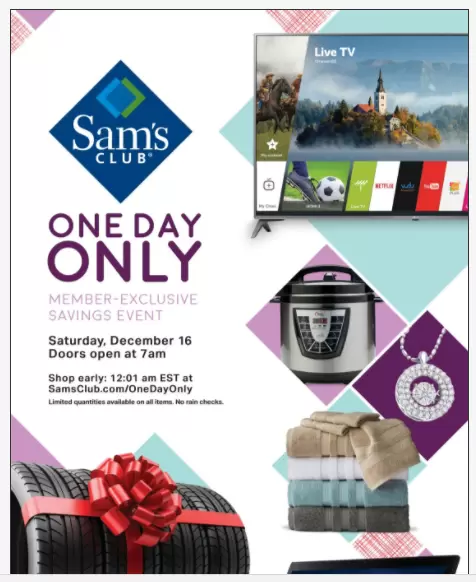 Sams Club One Day Only Event Tomorrow – TV Deals, Laptop Deals, Apple iPhone Deals, & More!