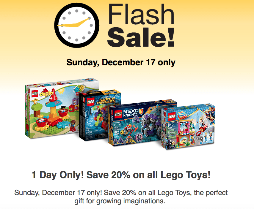 flash sale lego