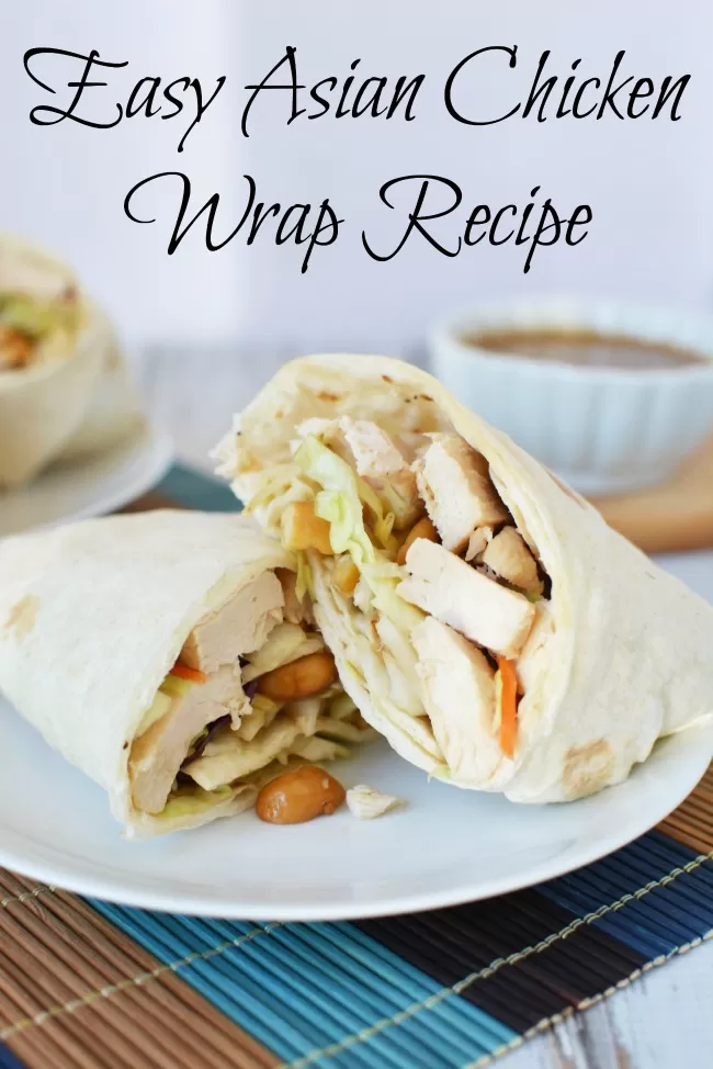 Easy Asian Chicken Salad Wraps Recipe!