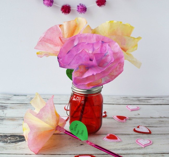 coffee filter pencils crafts