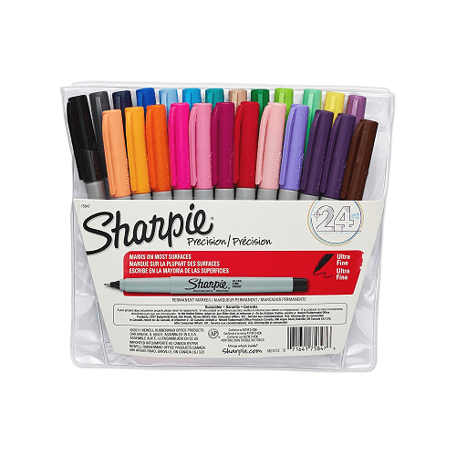 Sharpie Ultra-Fine-Point Permanent Markers, 24-Pack