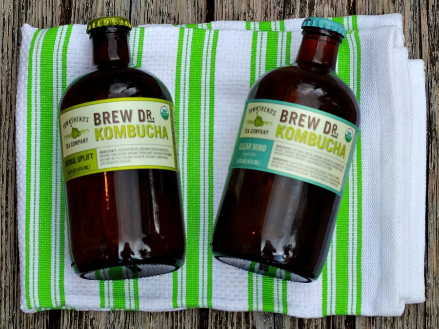 Brew Dr Kombucha filled with probiotics for a healthy drink to grab & go