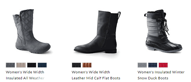 women's snow boots lands end