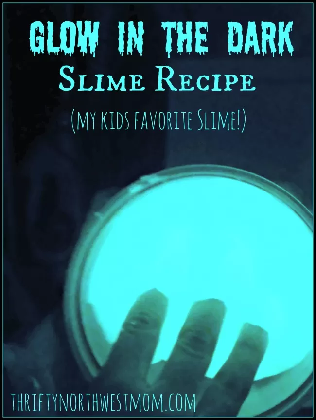 Glow in the dark slime recipe