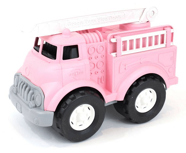 green toys flat bed truck & race car