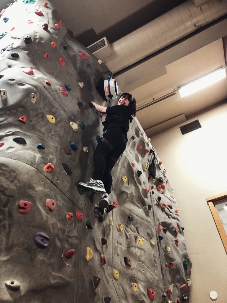 rock climbing wall sunriver