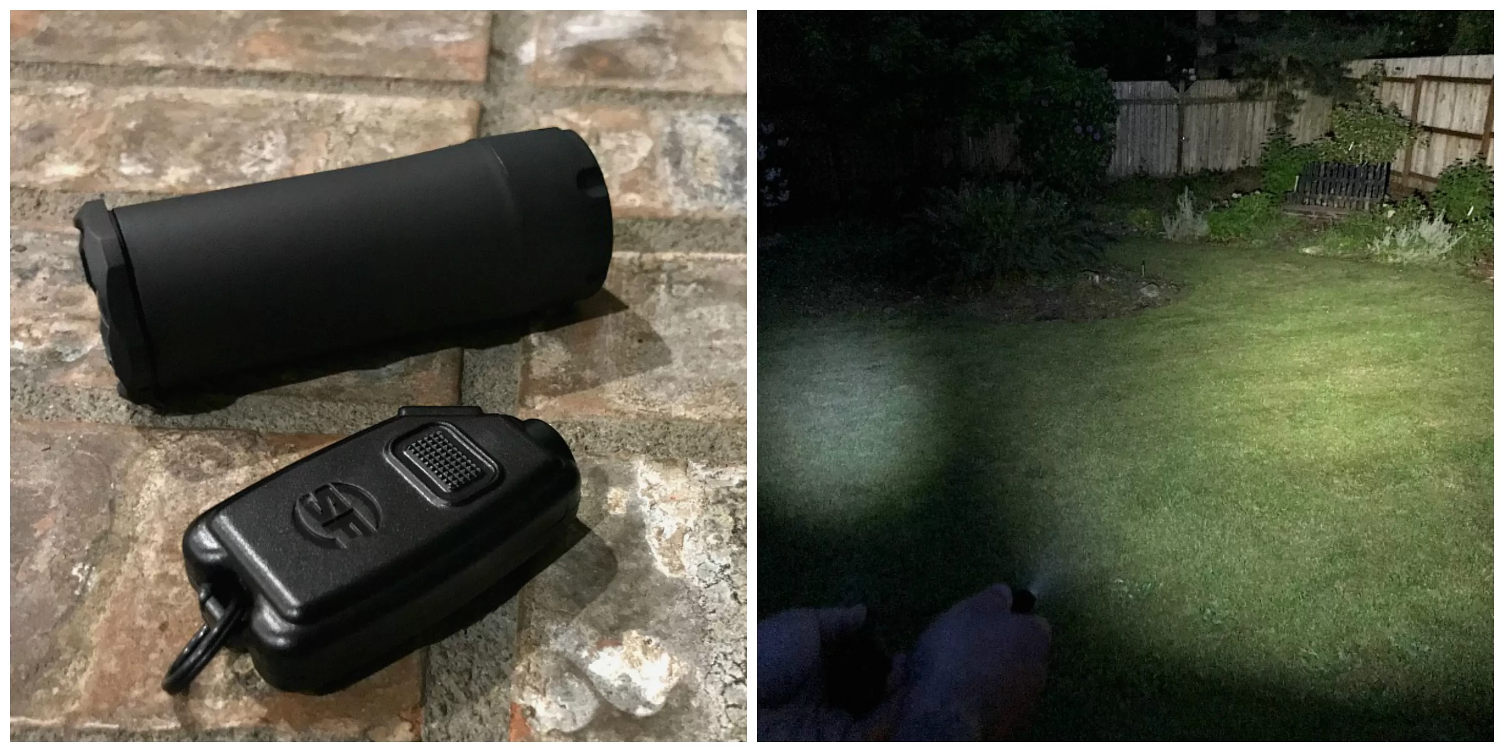 Comparing flashlights with a standard flashlight & Surefire Sidekick Keychain Light