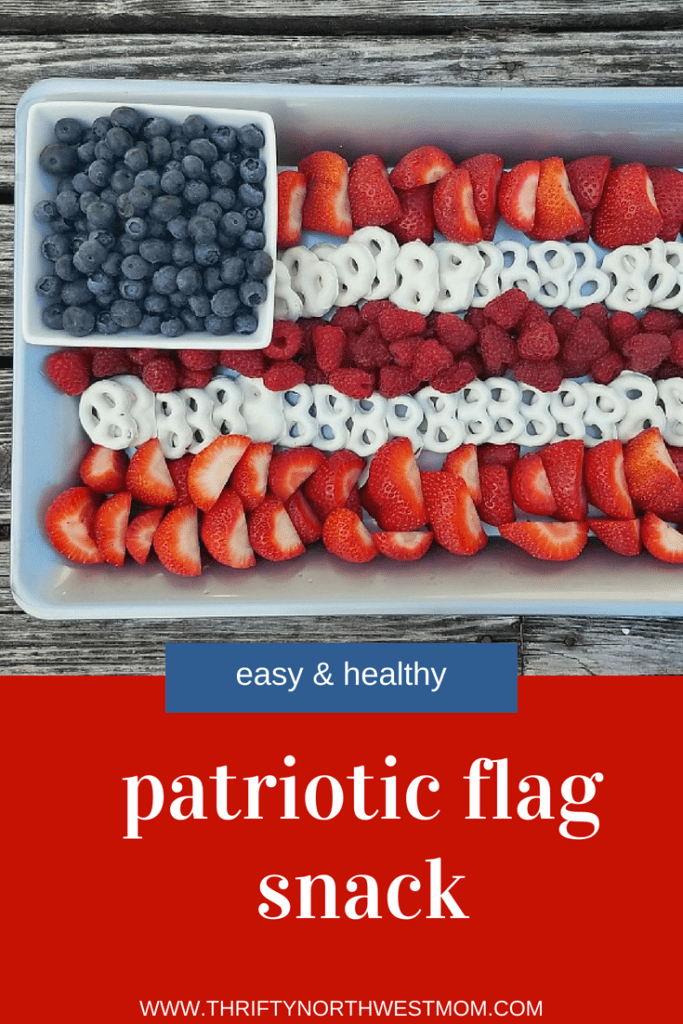 Easy & Healthy Patriotic Flag Snack for Summer!