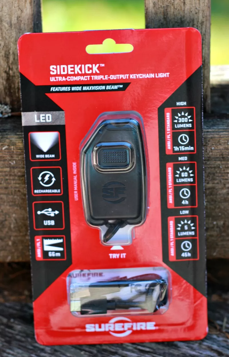 Surefire Sidekick Keychain Light Packaging