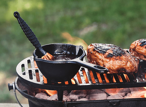 Cast Iron Melting Pot, Pre-Seasoned