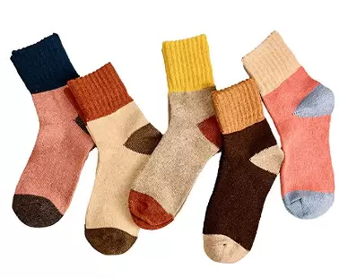 Wool Socks for Women – 5 Pairs