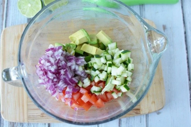 How to make Cucumber Tomato Avocado Salad