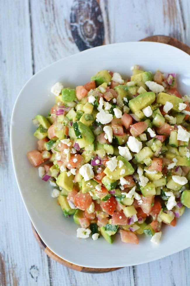 cucumber avocado tomato salad