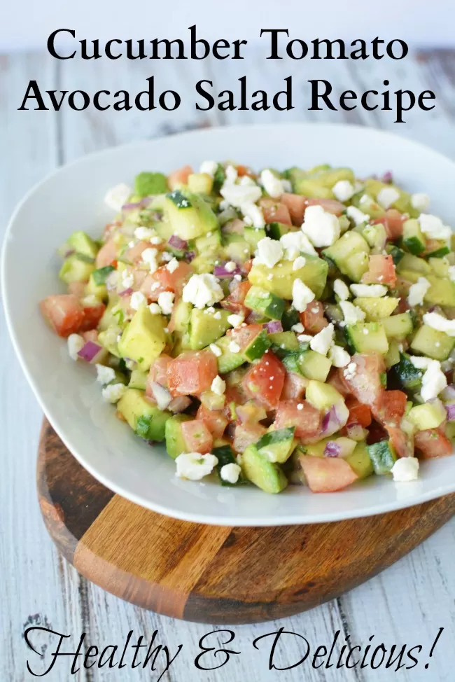 Cucumber Tomato Avocado Salad