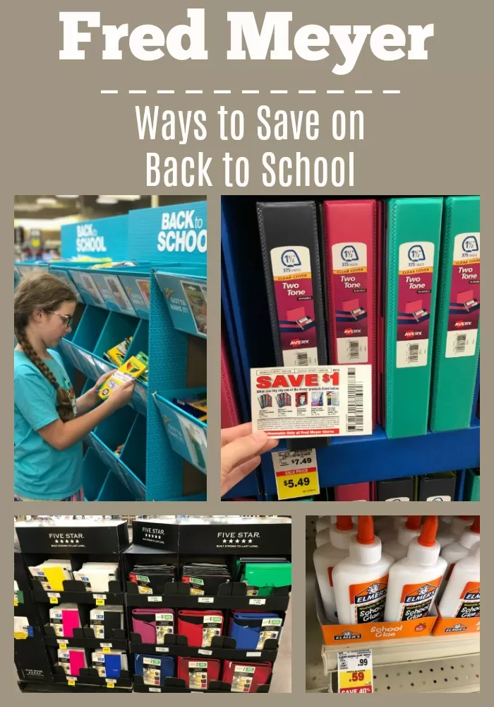 Fred Meyer Ways to Save on Back to School