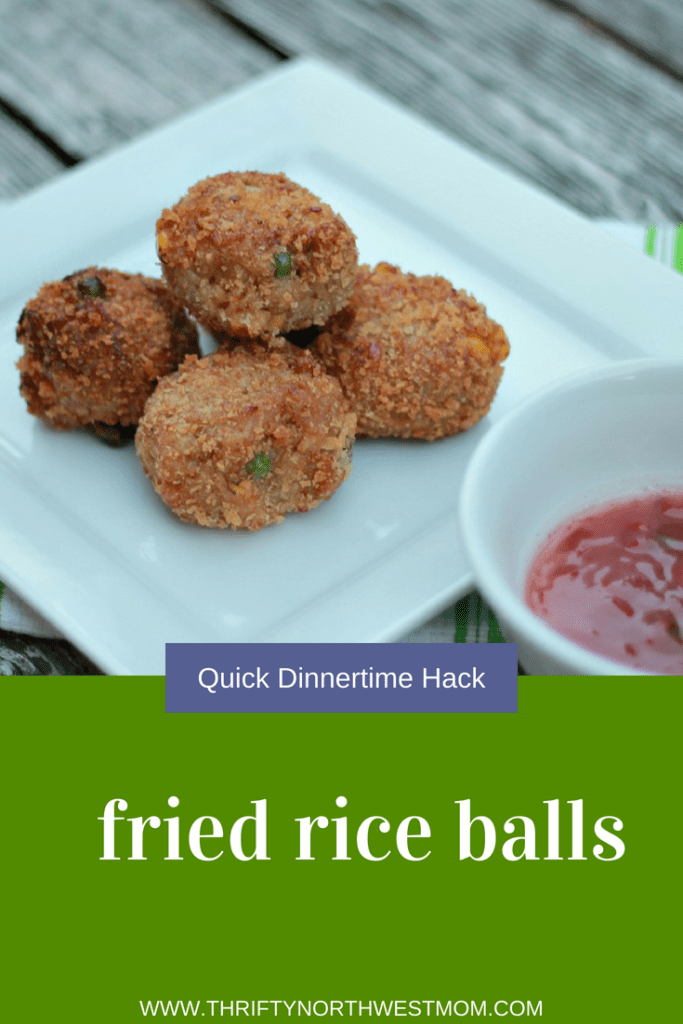 Fried Rice Balls - An easy & quick meal with this dinnertime hack