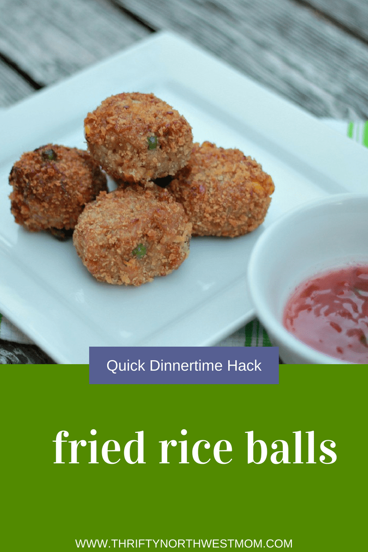 Fried Rice Balls Recipe - An easy & quick meal with this dinnertime hack