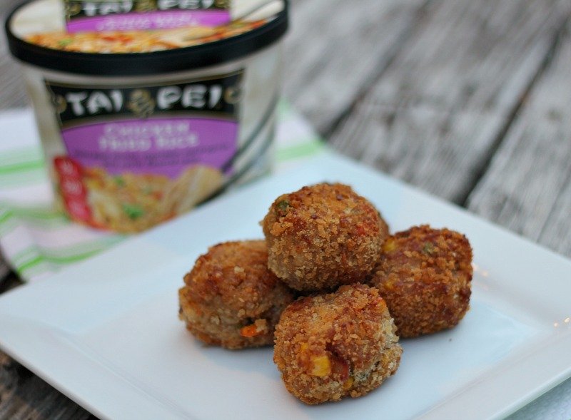 Fried Rice Balls - a quick & easy meal for busy weeknights