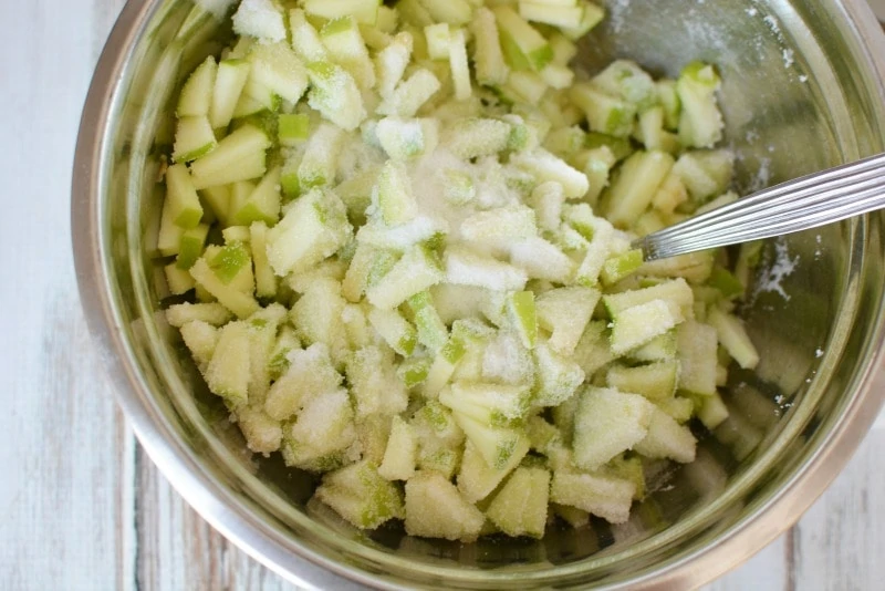 Apples & Sugar Mixed for Apple Cake