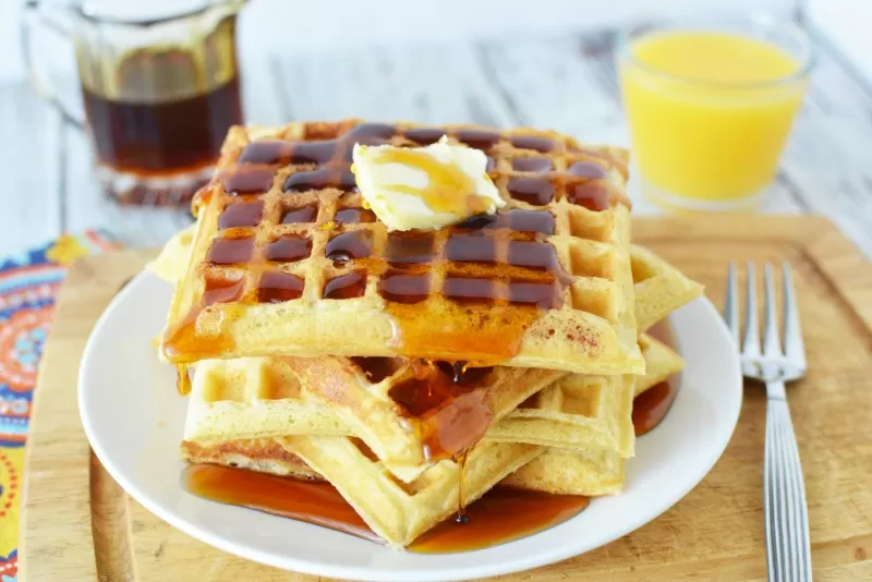 Easy Buttermilk Waffles