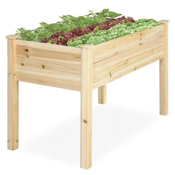 Raised Cedar Wood Garden Planter $69.99 Shipped From Best Choice Products!