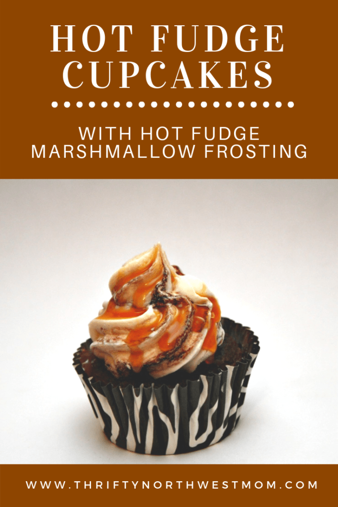 Chocolate Cupcake Recipe with Marshmallow Hot Fudge Frosting