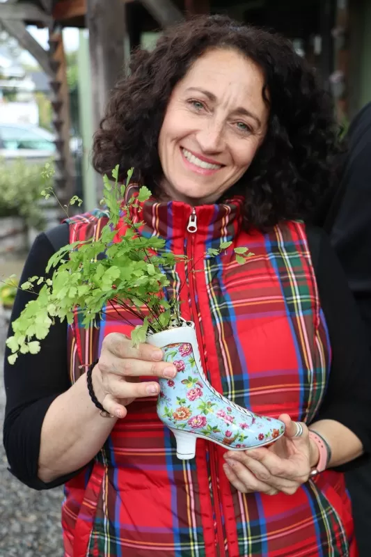 Porcelain Boot Planter