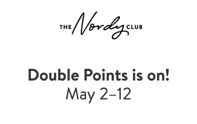 Nordstrom Rewards Program  – Double Reward Points thru 5/12