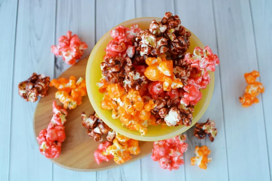 Candied Popcorn makes a fun treat to give to others or serve at a party.