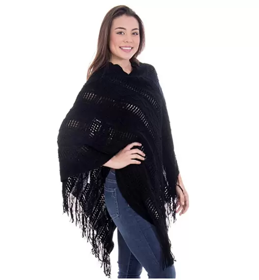Cozy Knitted Pullover Sweater Wrap