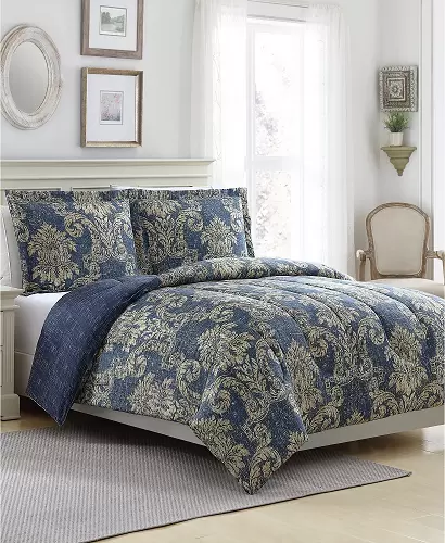 Ellison First Asia New Traditional Reversible 3-Pc. Comforter Sets $19.99 (Reg $80)