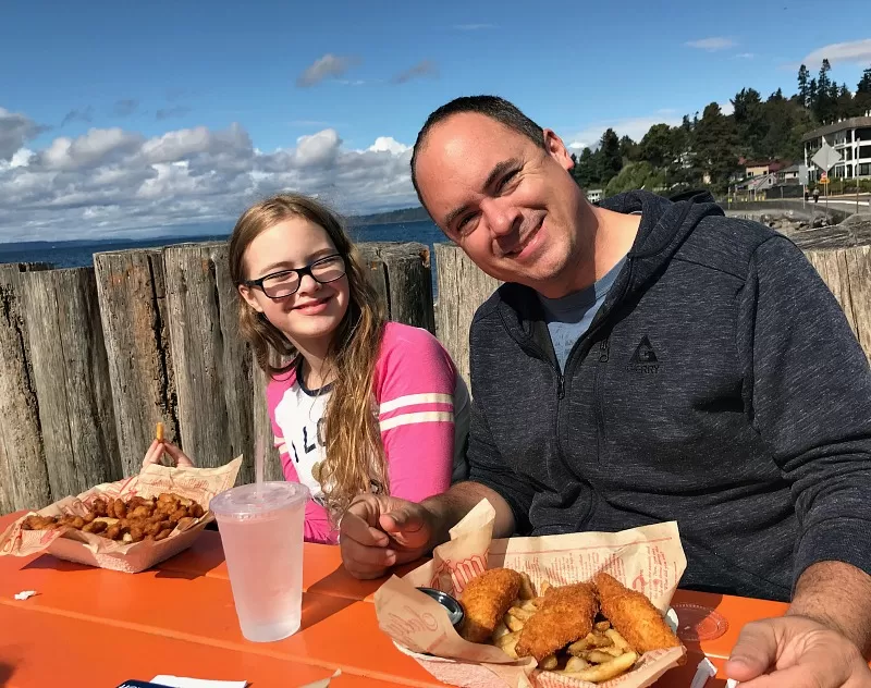 Fish & Chips at Salty's Seafood Fish Bar