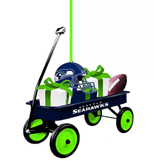 Seahawks NFL Team Wagon Ornament