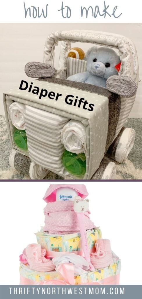 How To Make A Diaper Cake Or Diaper Jeep Cake – Cute for Baby Showers!