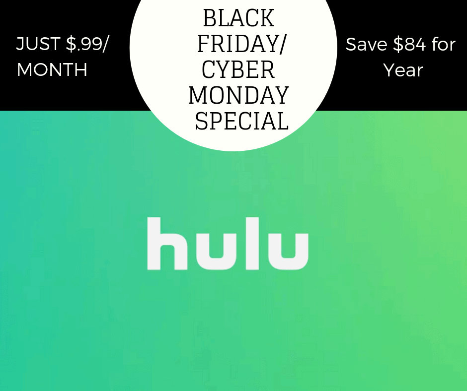 Hulu Black Friday Deal – $1.99/Mo Special – BEST Price!