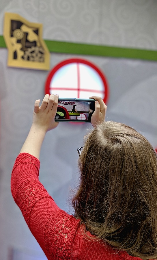 Interactive features at Santa HQ