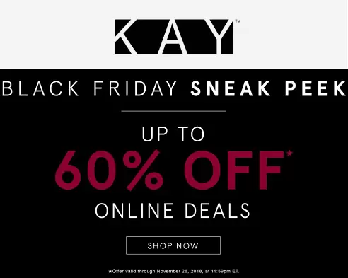 Kay Jewelers Black Friday Sale – Up To 60% OFF + Free Shipping No Minimum!