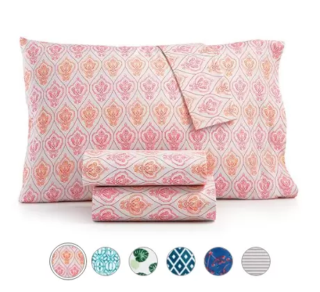 Printed Microfiber Twin 3-Pc Sheet Set $5.99! (Reg $25)