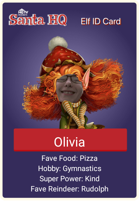 Santa HQ Elf ID Card
