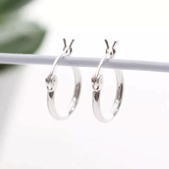 Sterling Silver French Hoop Earrings $4.99 With Free Shipping!