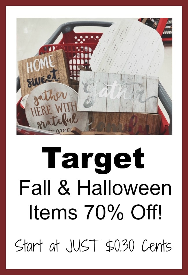 Target Fall Dollar Spot 90 Off (1 Items as low as 0.10 Cents