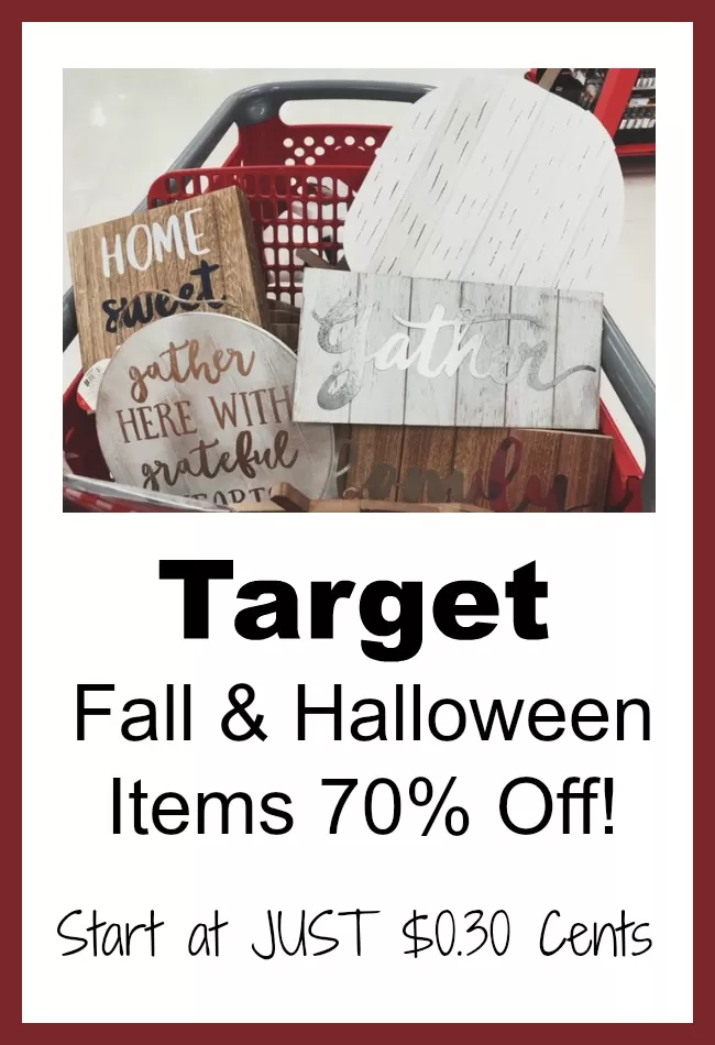 Target Fall Dollar Spot 90% Off ($1 Items as low as $0.10 Cents)!