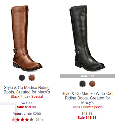 Macy boots for women